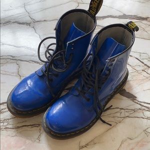 Dr. Martens Patent Leather Combat Boots